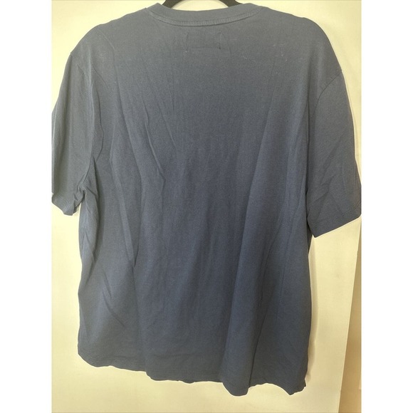 Lucky Brand Men's Short Sleeve Henley Three Button Tee American Navy Large - Picture 5 of 7